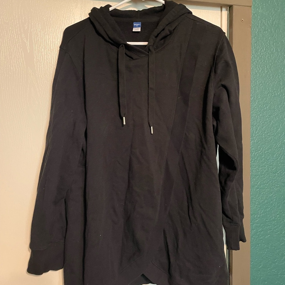 Black Hoodie with Drawstrings (Maternity)